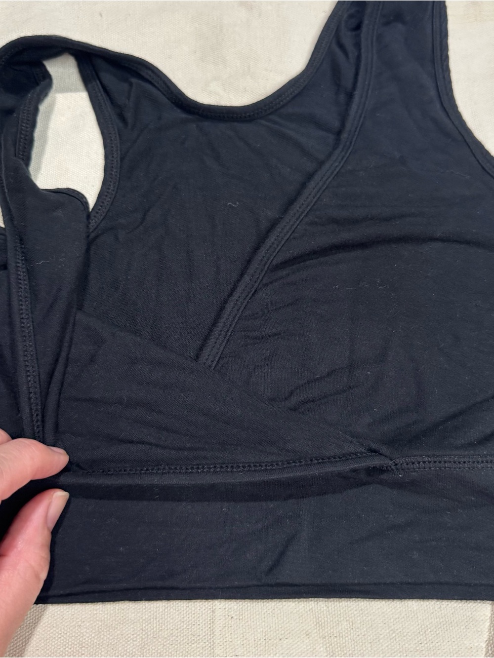 Kindred Bravely French Terry Nursing Sleep Bra Black XL - Picture 3 of 13